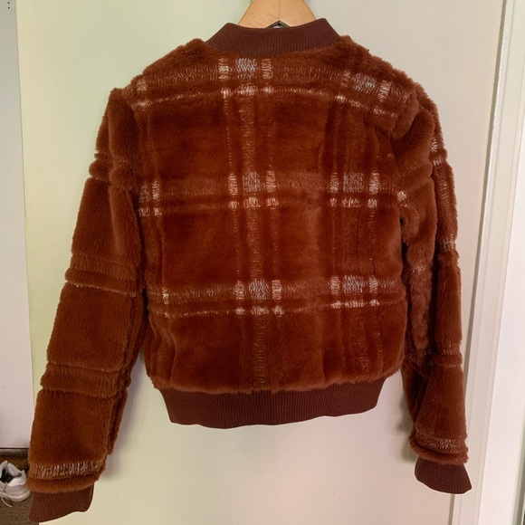 GORGEOUS 70s fuzzy Anthropologie bomber - Picture 3 of 3